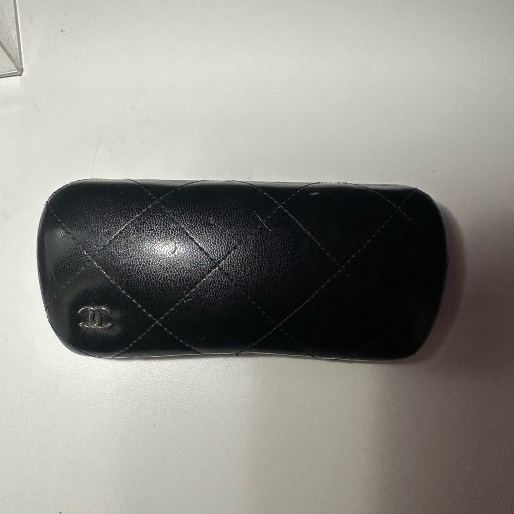 Chanel Black Quilted Sunglasses Case